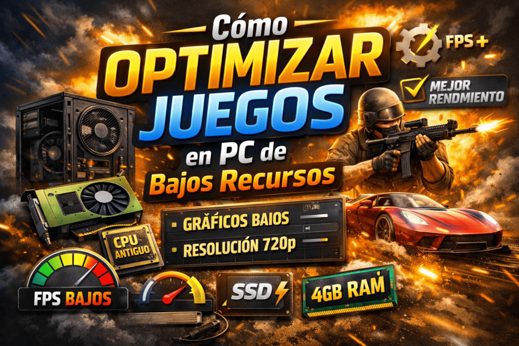 Cómo optimizar juegos para PC de bajos recursos